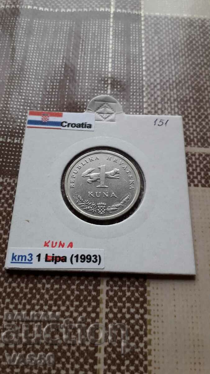 150. CROATIA-1k. 1993