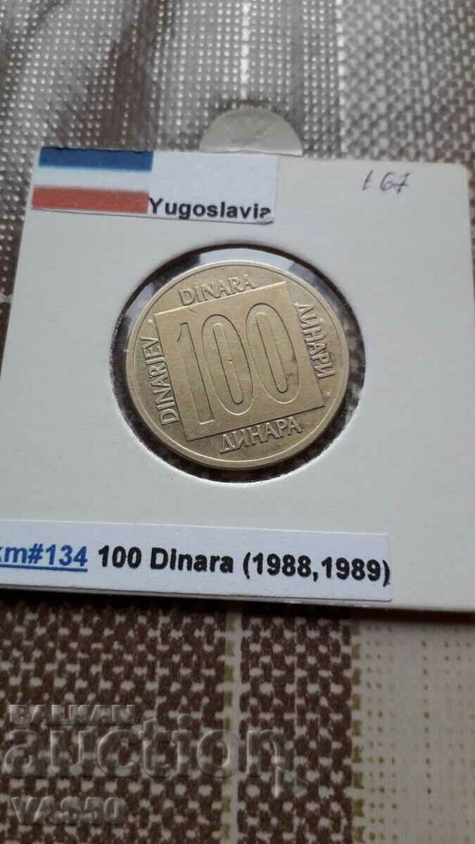 167. YUGOSLAVIA-100 din. 1989