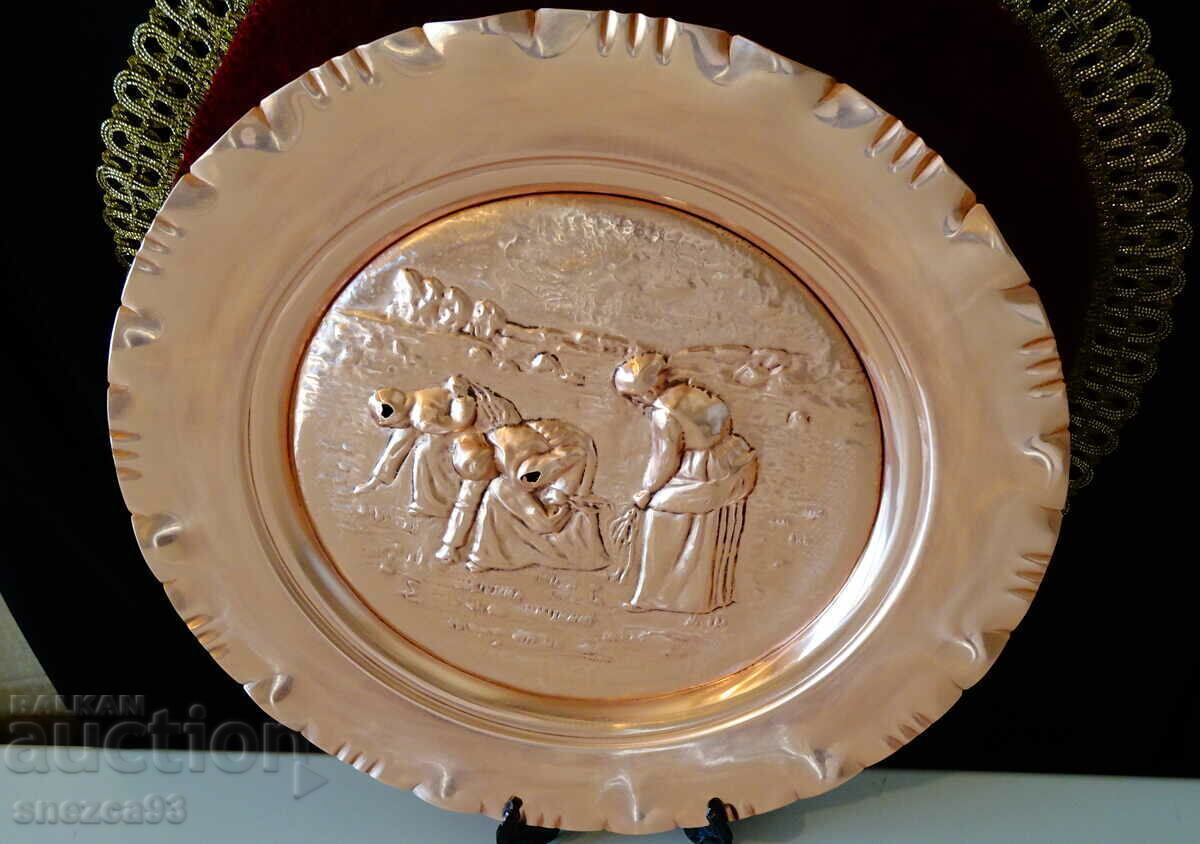 Copper panel Gathering Grain, Jean-Francois Millet with price € 20.00 | 39.12 BGN Copper panel Gathering Grain, Jean-Francois Millet with price € 20.00 | 39.12 BGN