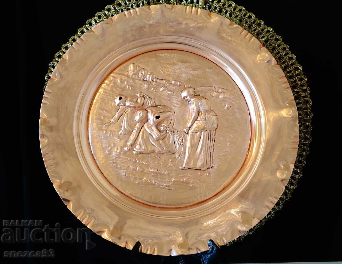 Delivery of Copper panel Gathering Grain, Jean-Francois Millet Delivery of Copper panel Gathering Grain, Jean-Francois Millet