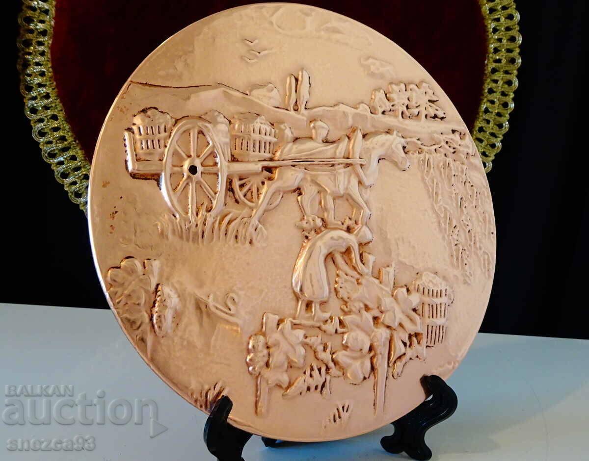 Copper panel, copper picture Vintage. with price 20.00 BGN | € 10.23