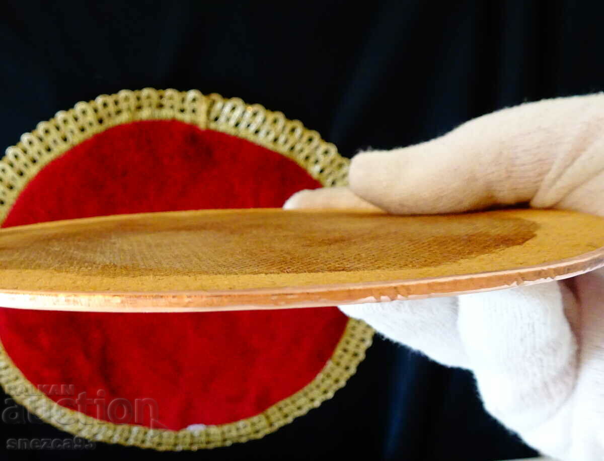 Auction  Copper panel, copper picture Vintage.