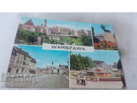 Postcard Warszawa Panorama Starego Miasta 1978