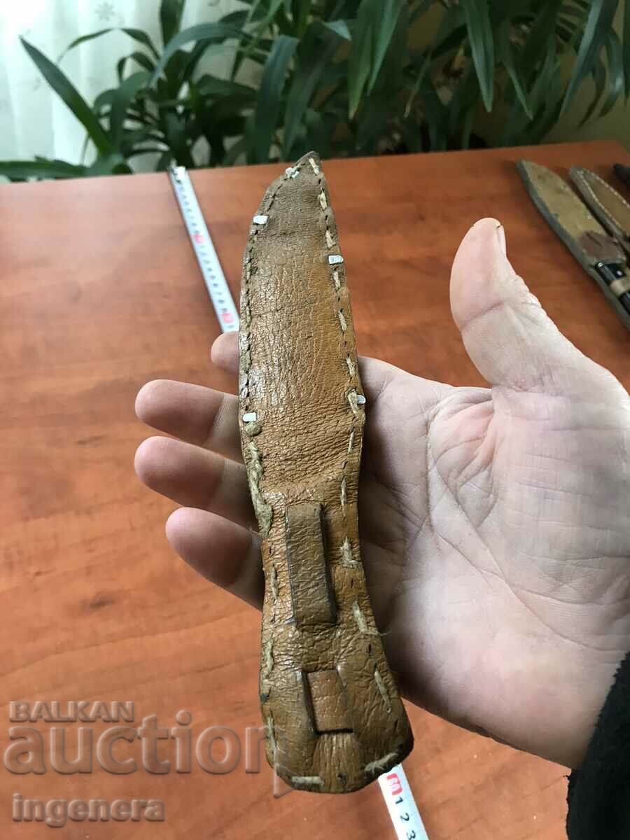 GABBRO BLADE KNIFE WITH LEATHER HANDLE - 6 GABBRO BLADE KNIFE WITH LEATHER HANDLE - 6