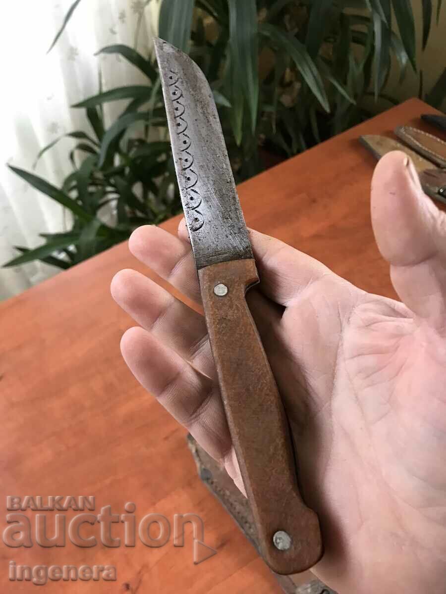 KNIFE BLADE WITH LEATHER HANDLE with price 43.00 BGN | € 21.99 KNIFE BLADE WITH LEATHER HANDLE with price 43.00 BGN | € 21.99