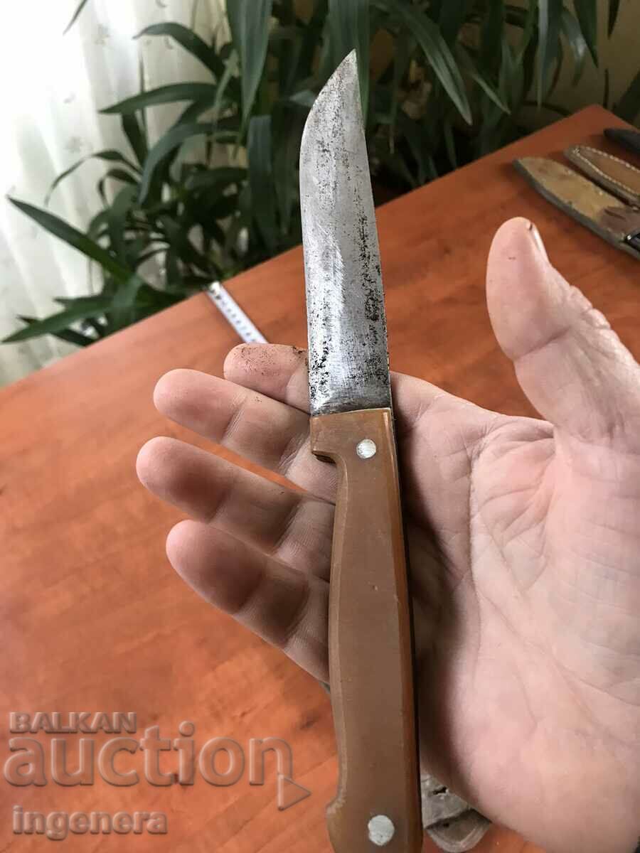 KNIFE BLADE WITH LEATHER HANDLE - 5 KNIFE BLADE WITH LEATHER HANDLE - 5