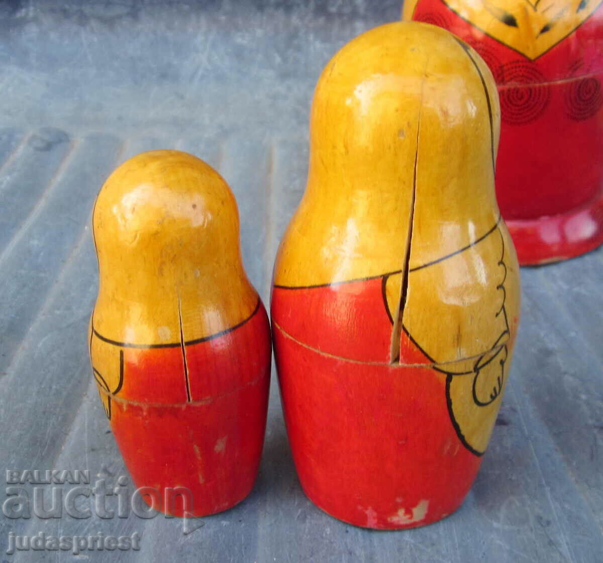 Δημοπρασία Ρωσική κούκλα matryoshka σετ με 3 σοβιετικές κούκλες matryoshka Δημοπρασία Ρωσική κούκλα matryoshka σετ με 3 σοβιετικές κούκλες matryoshka