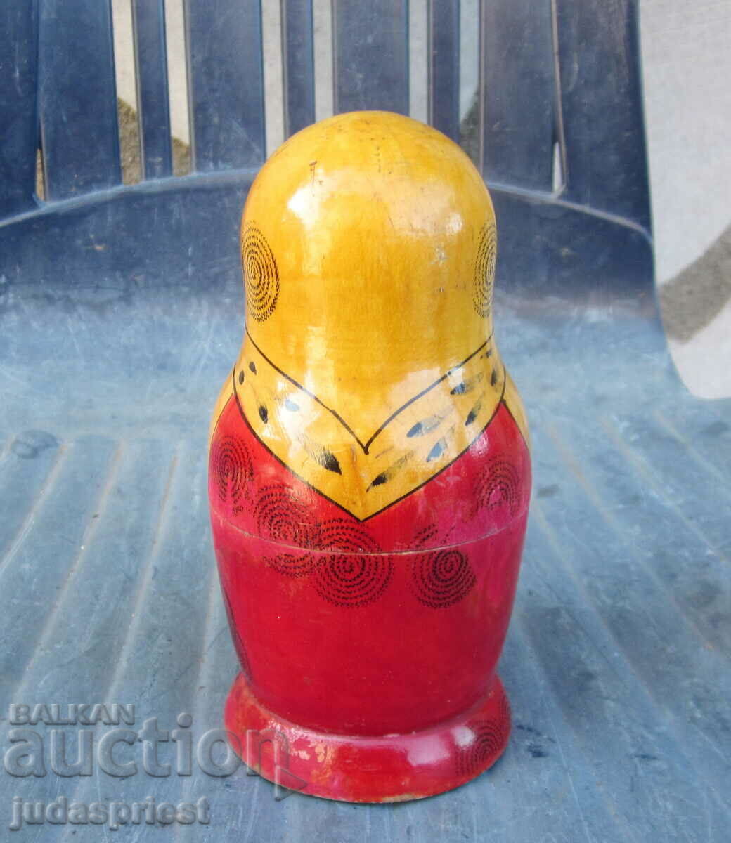 Ρωσική κούκλα matryoshka σετ με 3 σοβιετικές κούκλες matryoshka - 6 Ρωσική κούκλα matryoshka σετ με 3 σοβιετικές κούκλες matryoshka - 6