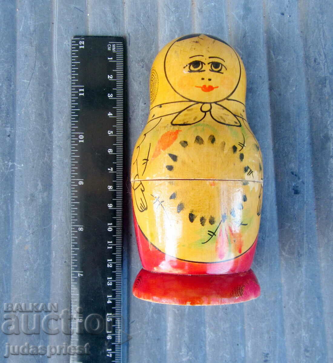 Ρωσική κούκλα matryoshka σετ με 3 σοβιετικές κούκλες matryoshka - 7 Ρωσική κούκλα matryoshka σετ με 3 σοβιετικές κούκλες matryoshka - 7