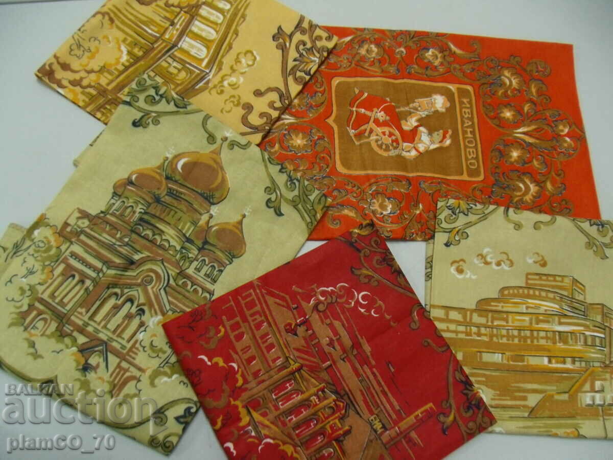 No.*6838 old Russian towels - lot 5 pieces - 7 No.*6838 old Russian towels - lot 5 pieces - 7