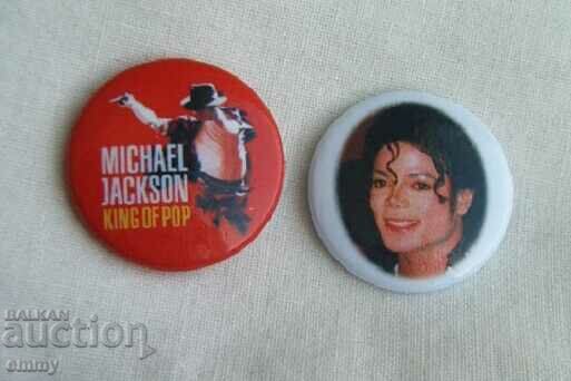 Music badge - Michael Jackson - King of Pop, 2 pieces