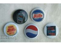 Badge - Pepsi Cola, 5 pieces