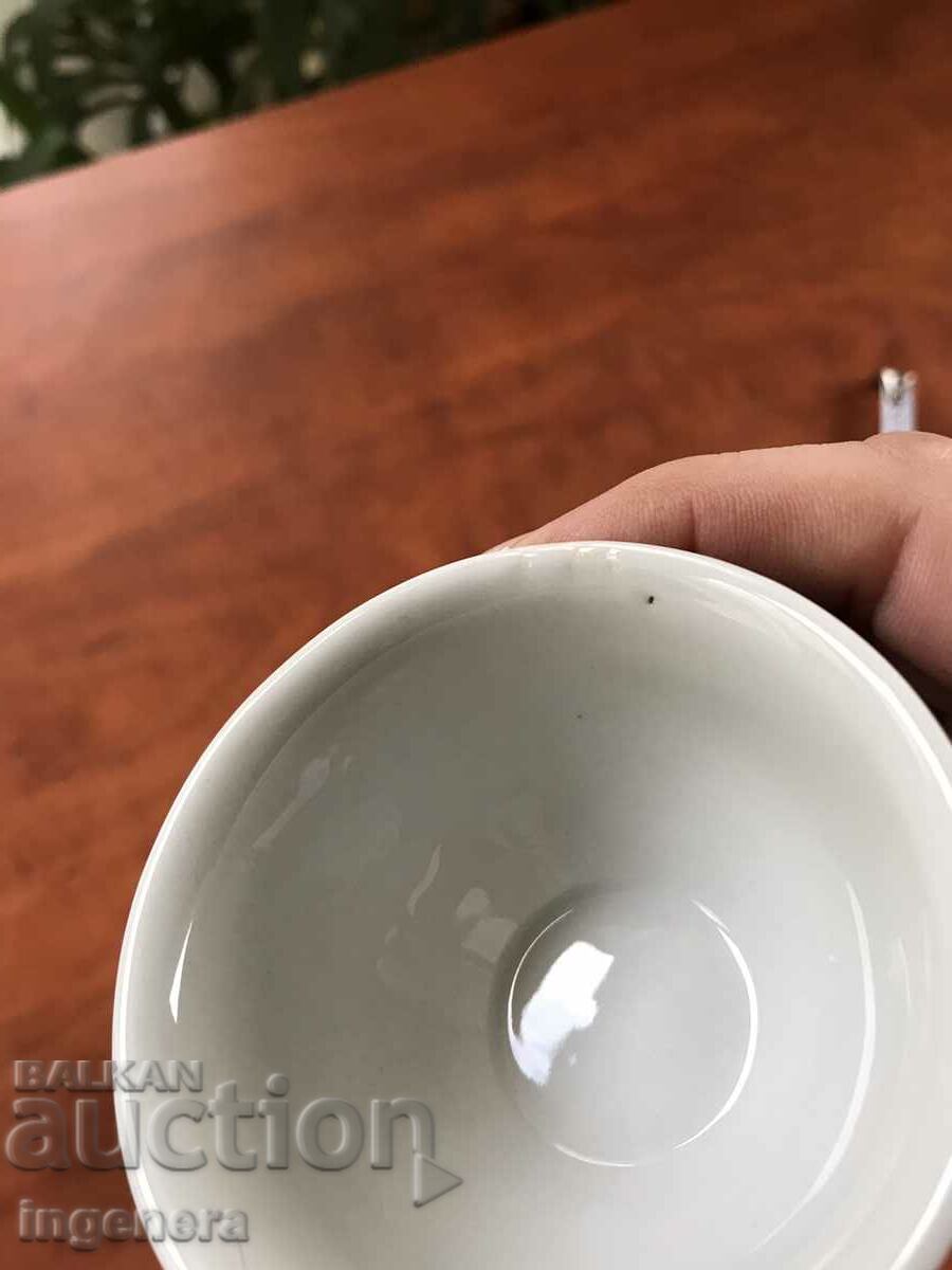 PORCELAIN GLASS BOWL ANTIQUE FROM THE EARLY SOC-2 BR - 6 PORCELAIN GLASS BOWL ANTIQUE FROM THE EARLY SOC-2 BR - 6