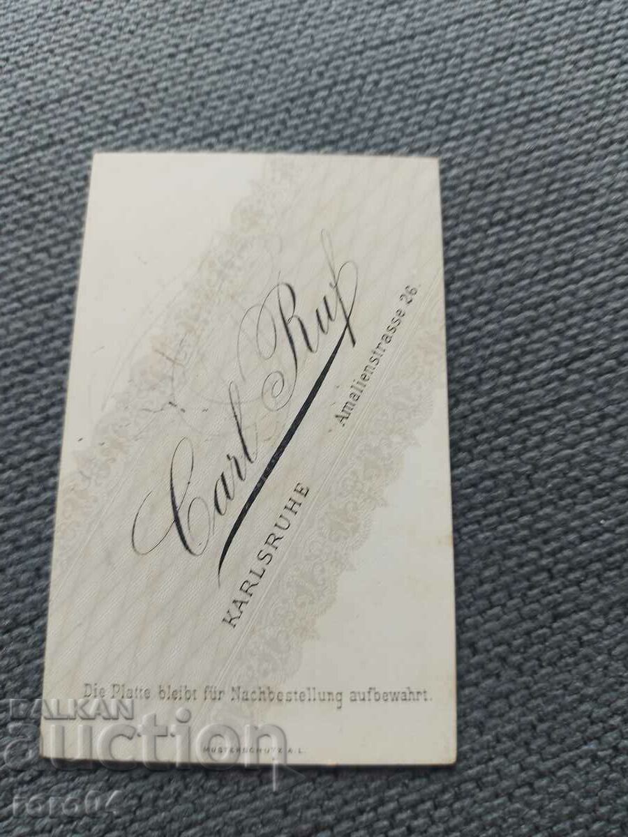 FOTO VECHE - CARTON - SECOLUL XIX - 6