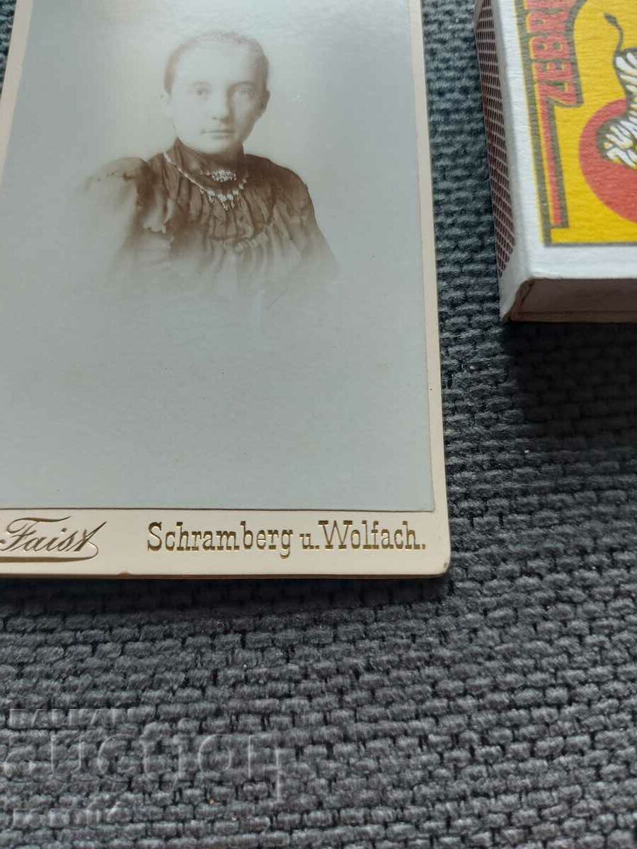 FOTO VECHE - CARTON - SECOLUL XIX - 5