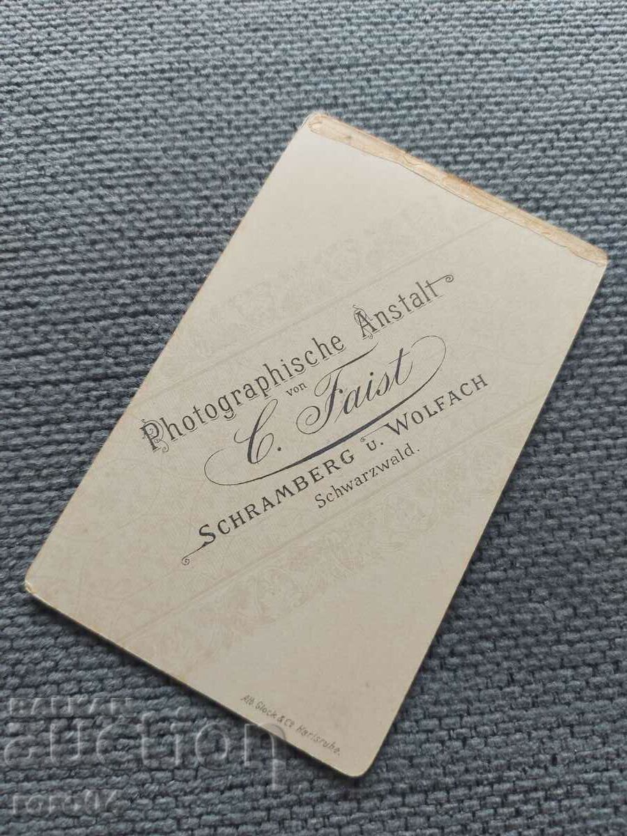 FOTO VECHE - CARTON - SECOLUL XIX - 6