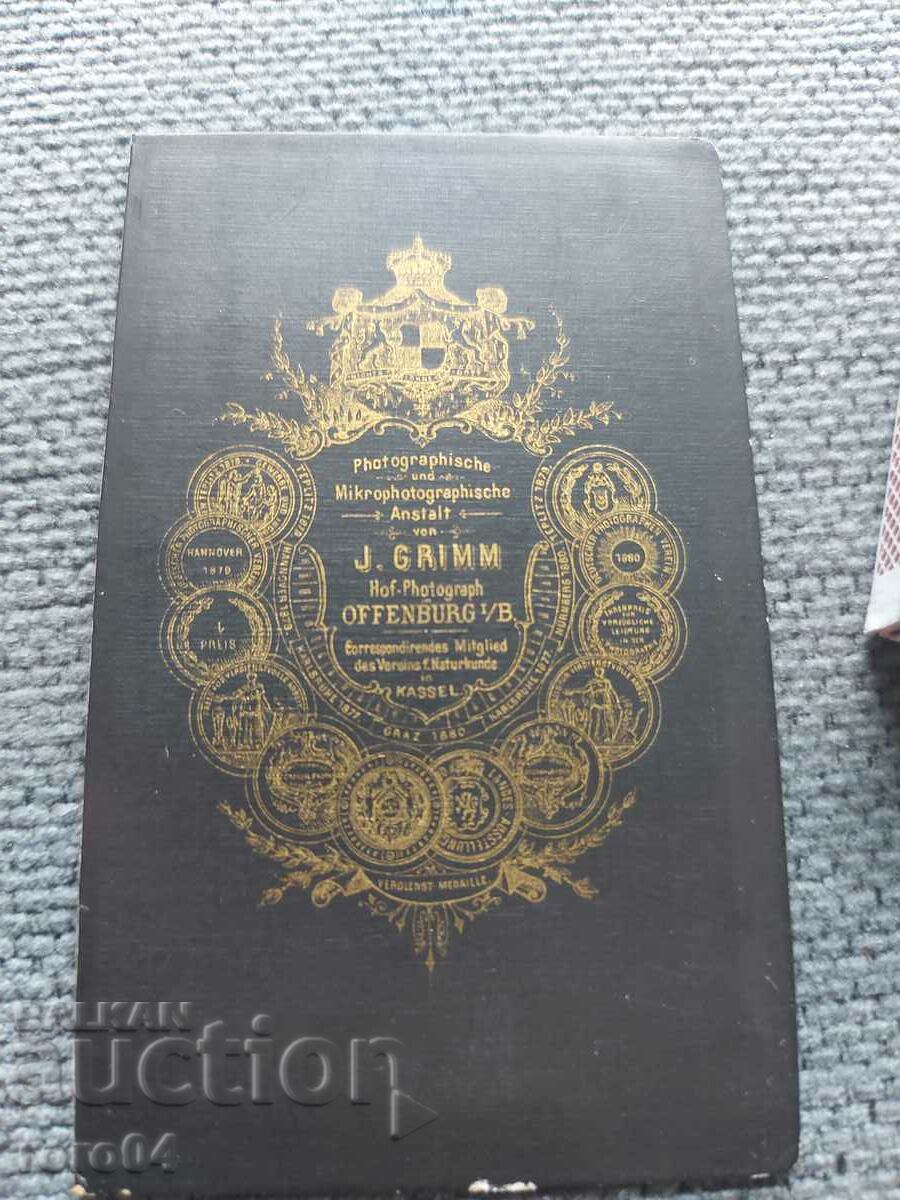 FOTO VECHE - CARTON - SECOLUL XIX - 6 FOTO VECHE - CARTON - SECOLUL XIX - 6