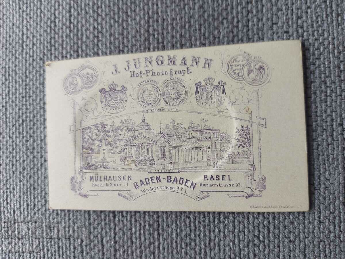 FOTO VECHE - CARTON - SECOLUL XIX - 5