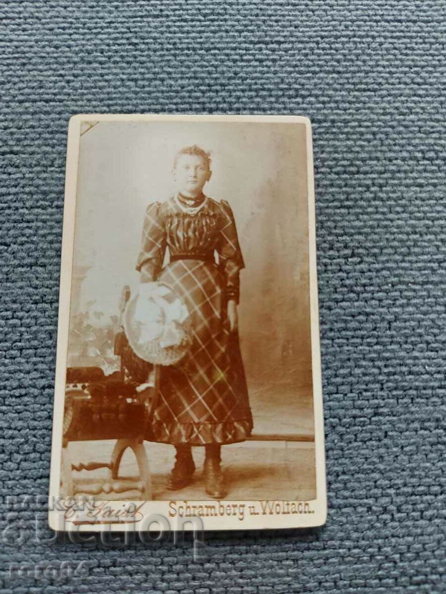 FOTO VECHE - CARTON - SECOLUL XIX