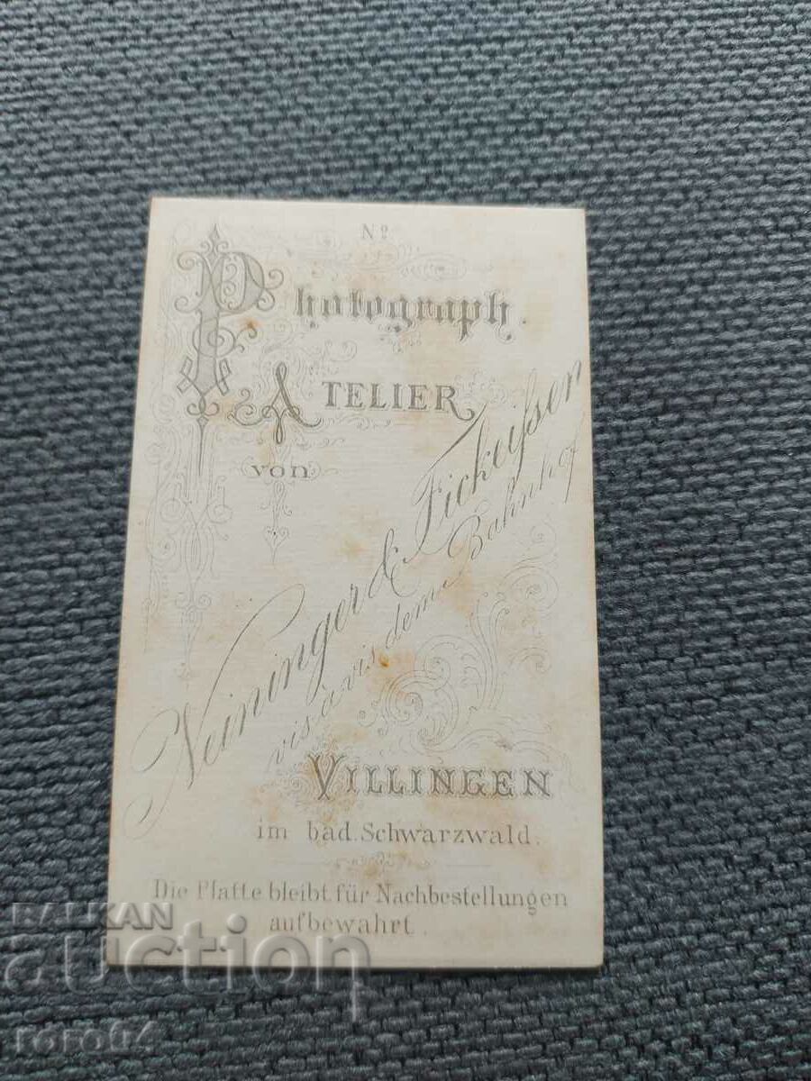 FOTO VECHE - CARTON - SECOLUL XIX - 5
