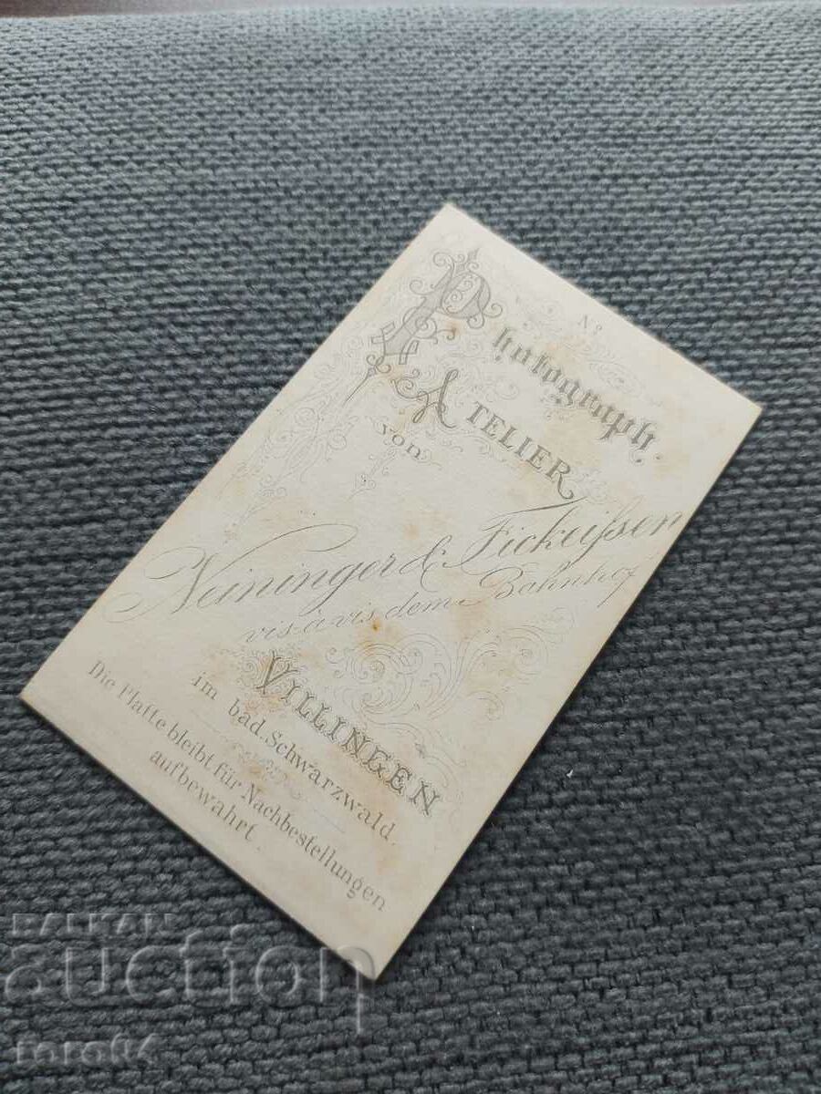 FOTO VECHE - CARTON - SECOLUL XIX - 6 FOTO VECHE - CARTON - SECOLUL XIX - 6