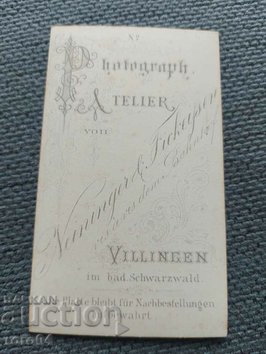 FOTO VECHE - CARTON - SECOLUL XIX - 5