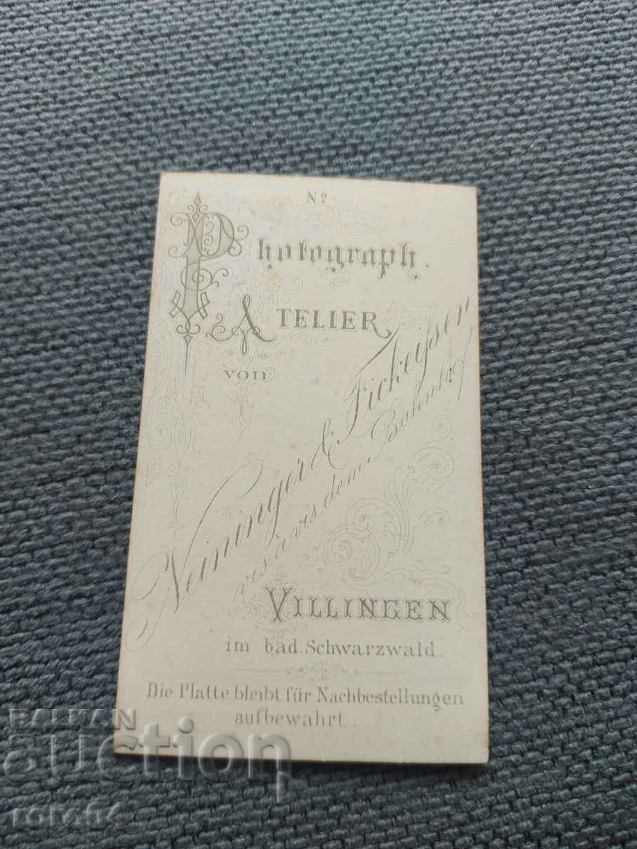 FOTO VECHE - CARTON - SECOLUL XIX - 6