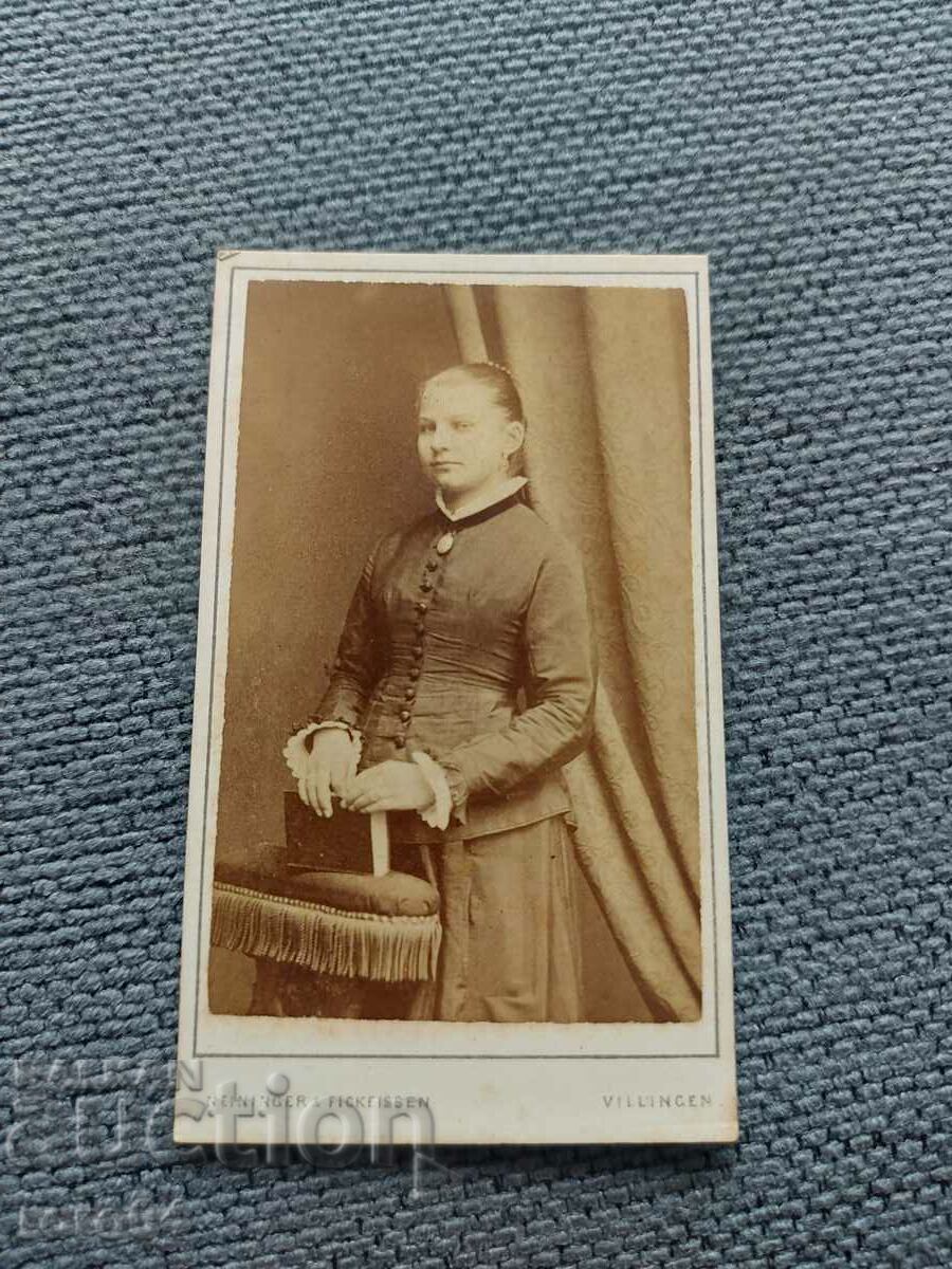 FOTO VECHE - CARTON - SECOLUL XIX - 7