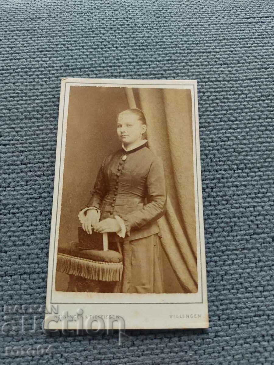 FOTO VECHE - CARTON - SECOLUL XIX