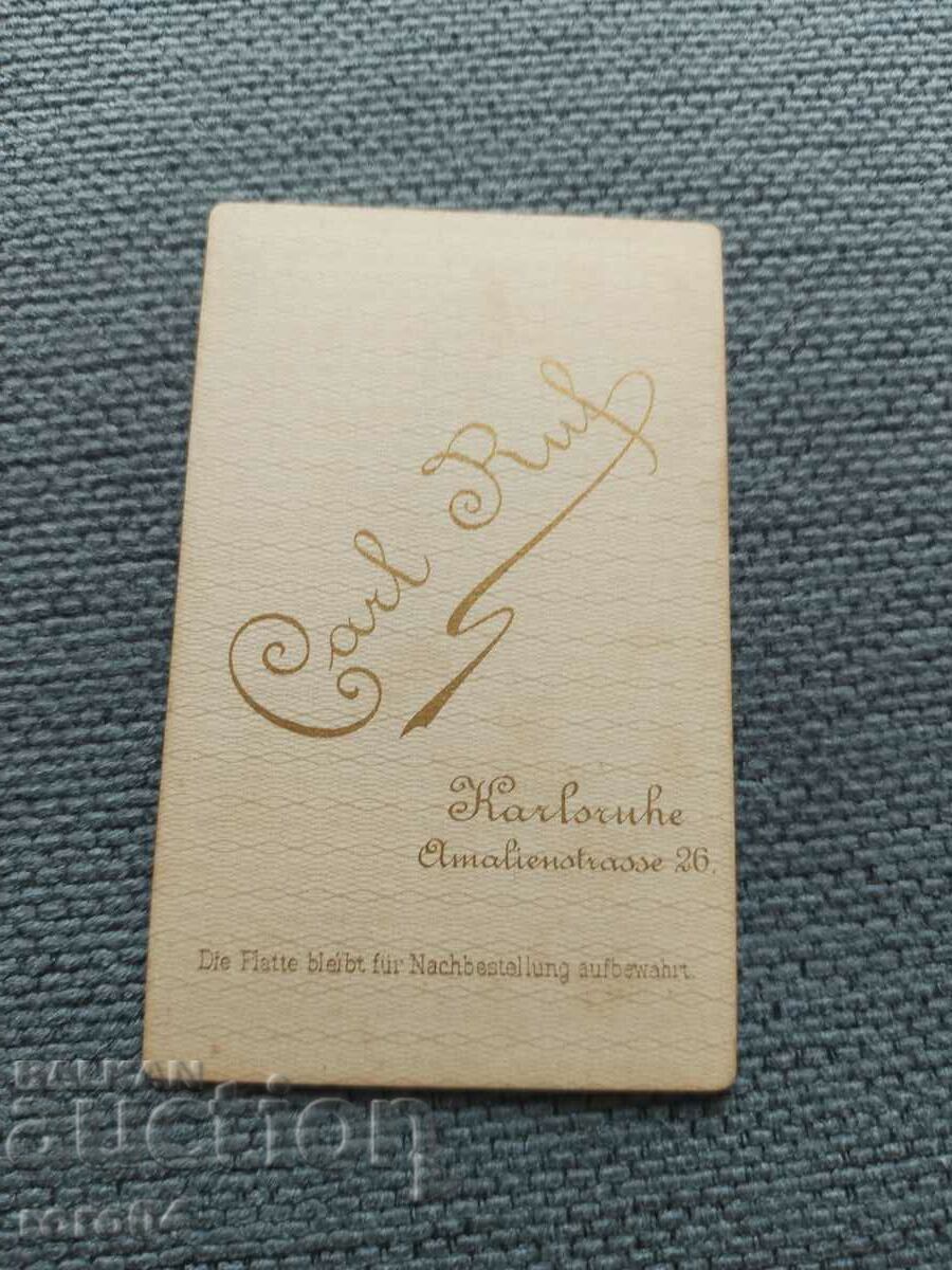 FOTO VECHE - CARTON - SECOLUL XIX - 5