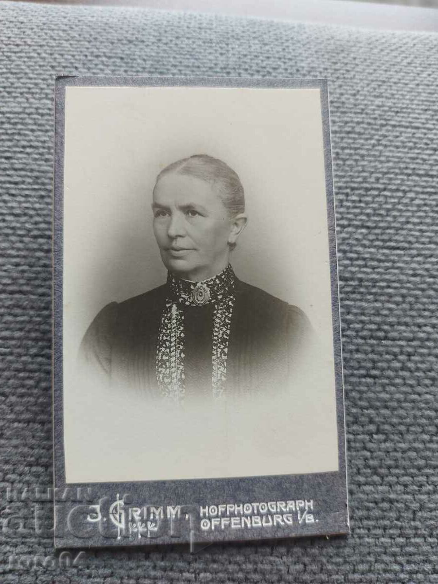 FOTO VECHE - CARTON - SECOLUL XIX - 7