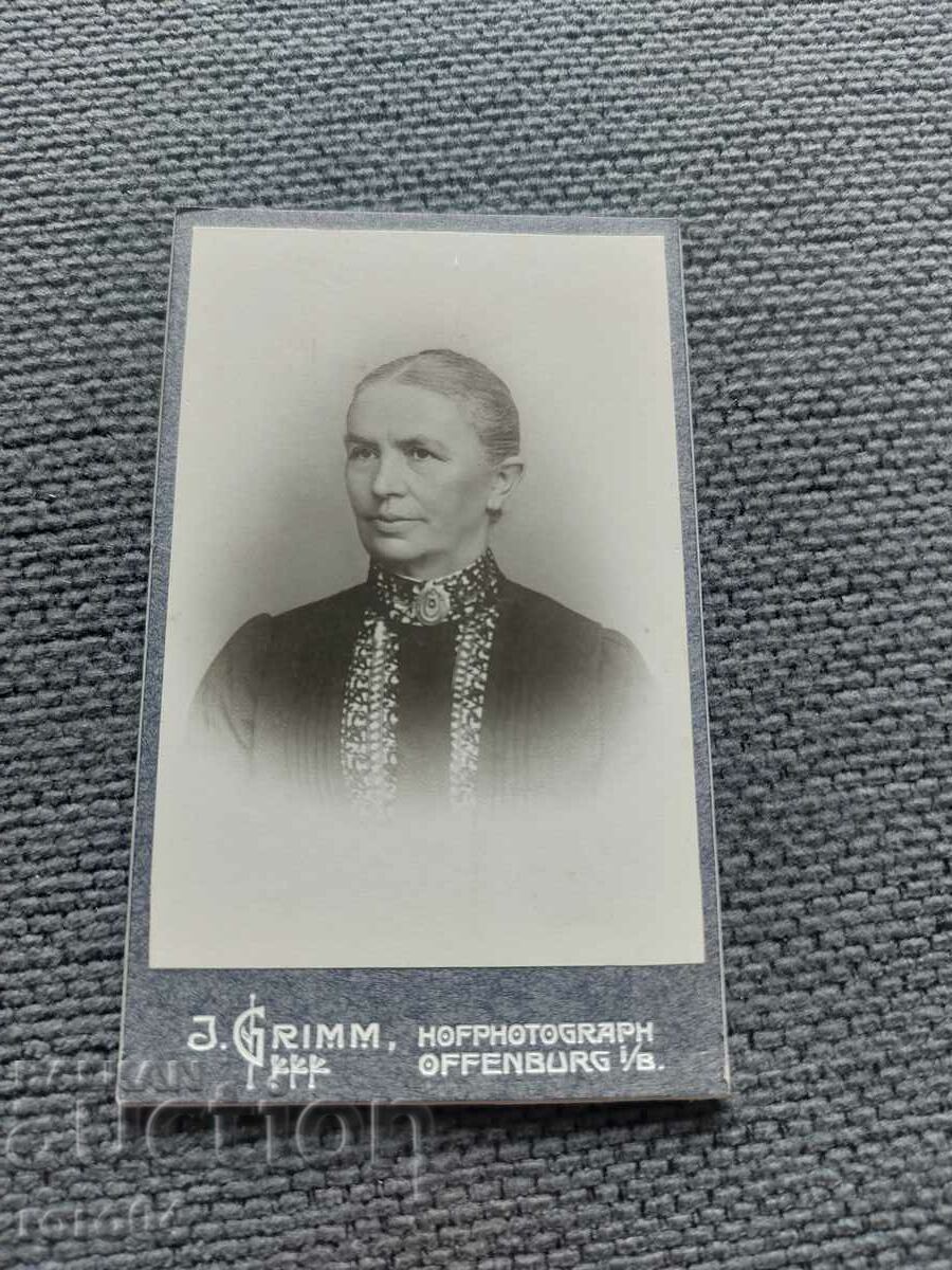 FOTO VECHE - CARTON - SECOLUL XIX