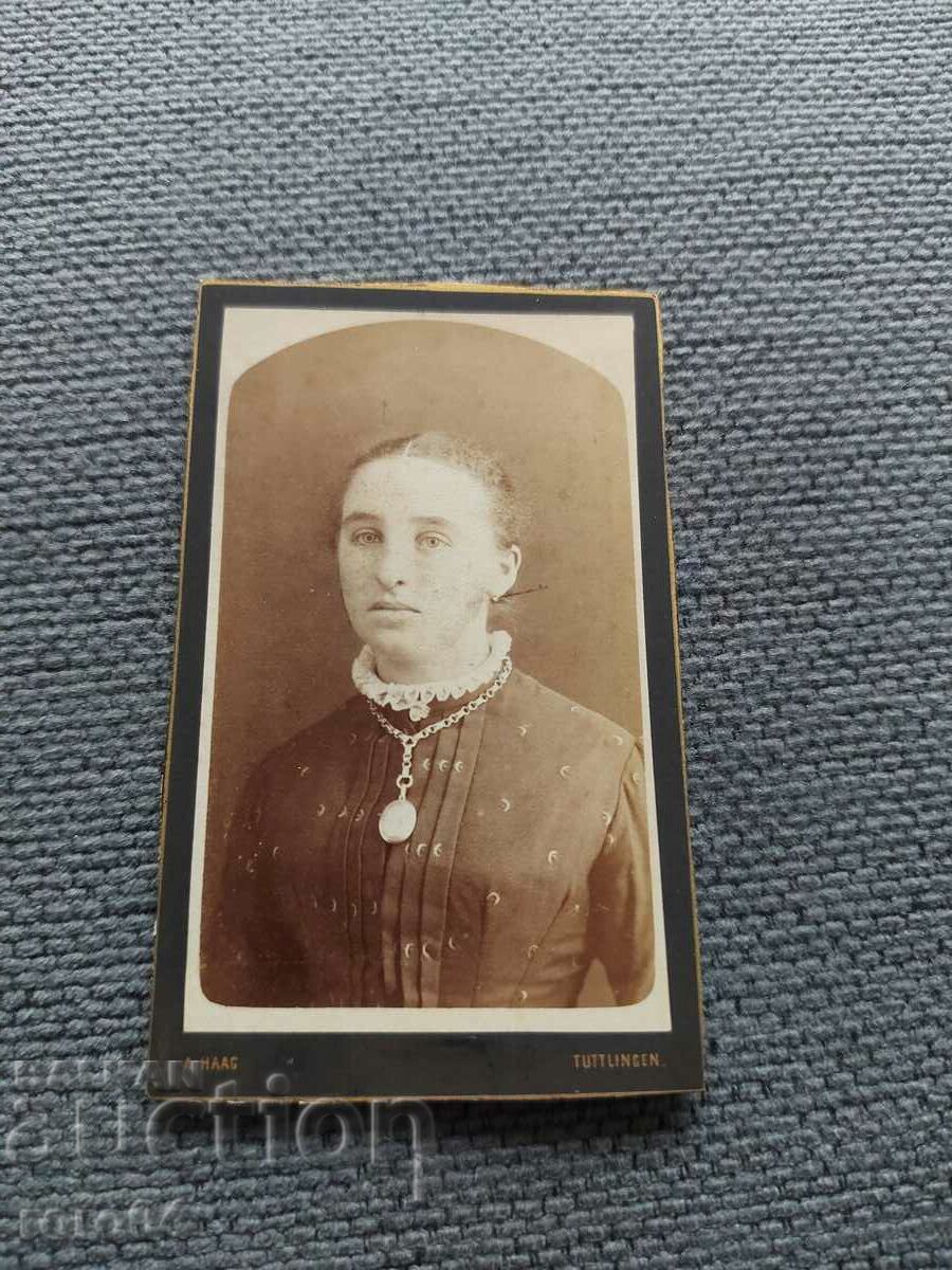 FOTO VECHE - CARTON - SECOLUL XIX