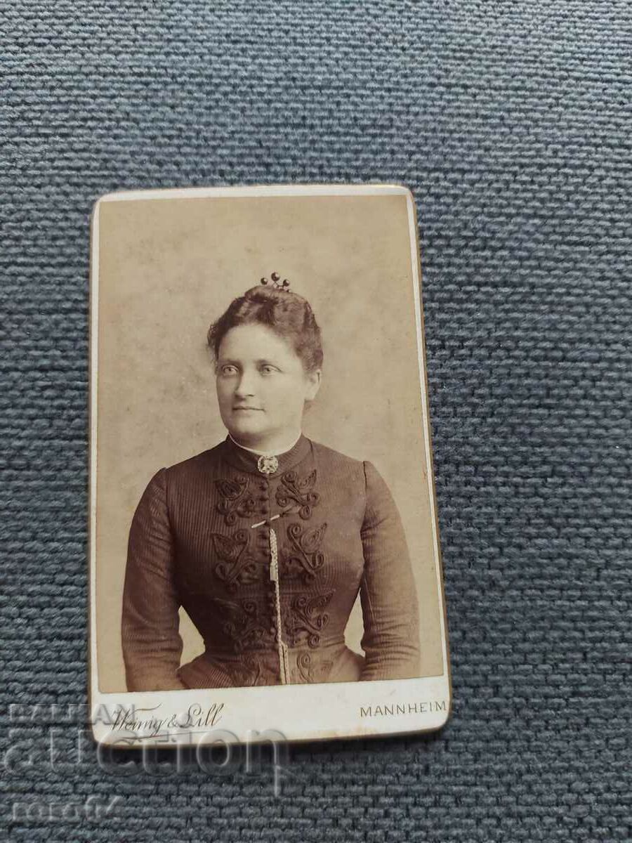FOTO VECHE - CARTON - SECOLUL XIX - 7