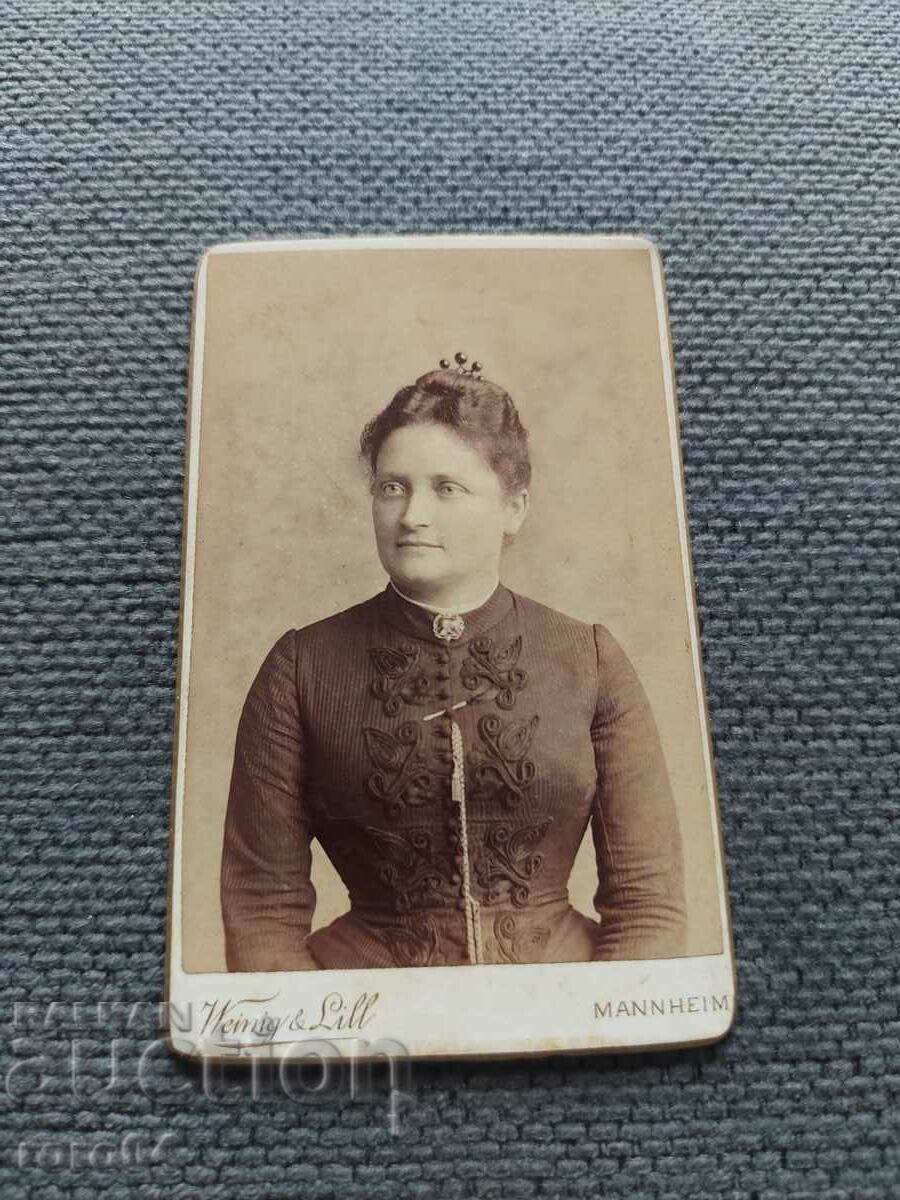 FOTO VECHE - CARTON - SECOLUL XIX