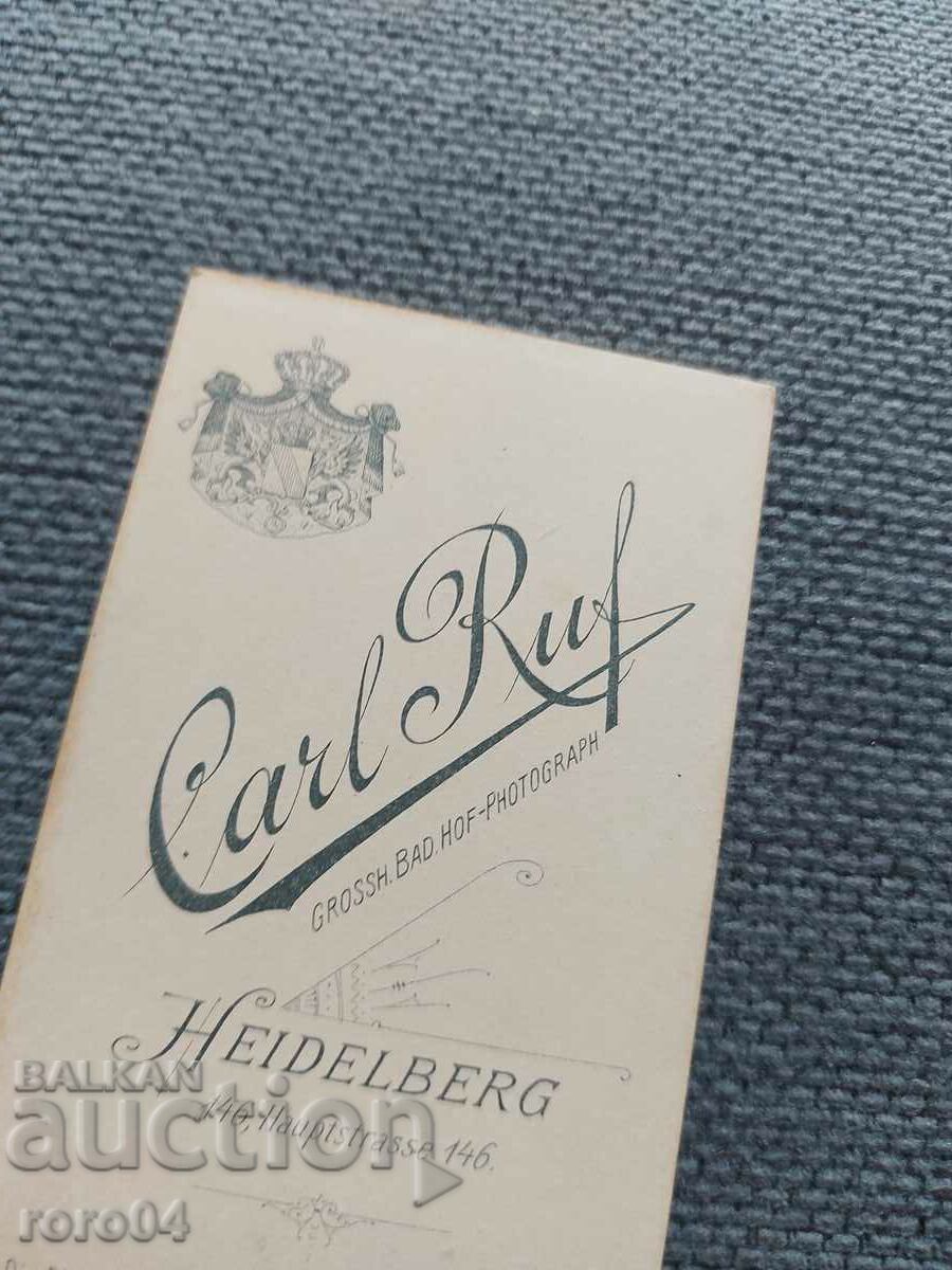 FOTO VECHE - CARTON - SECOLUL XIX - 6
