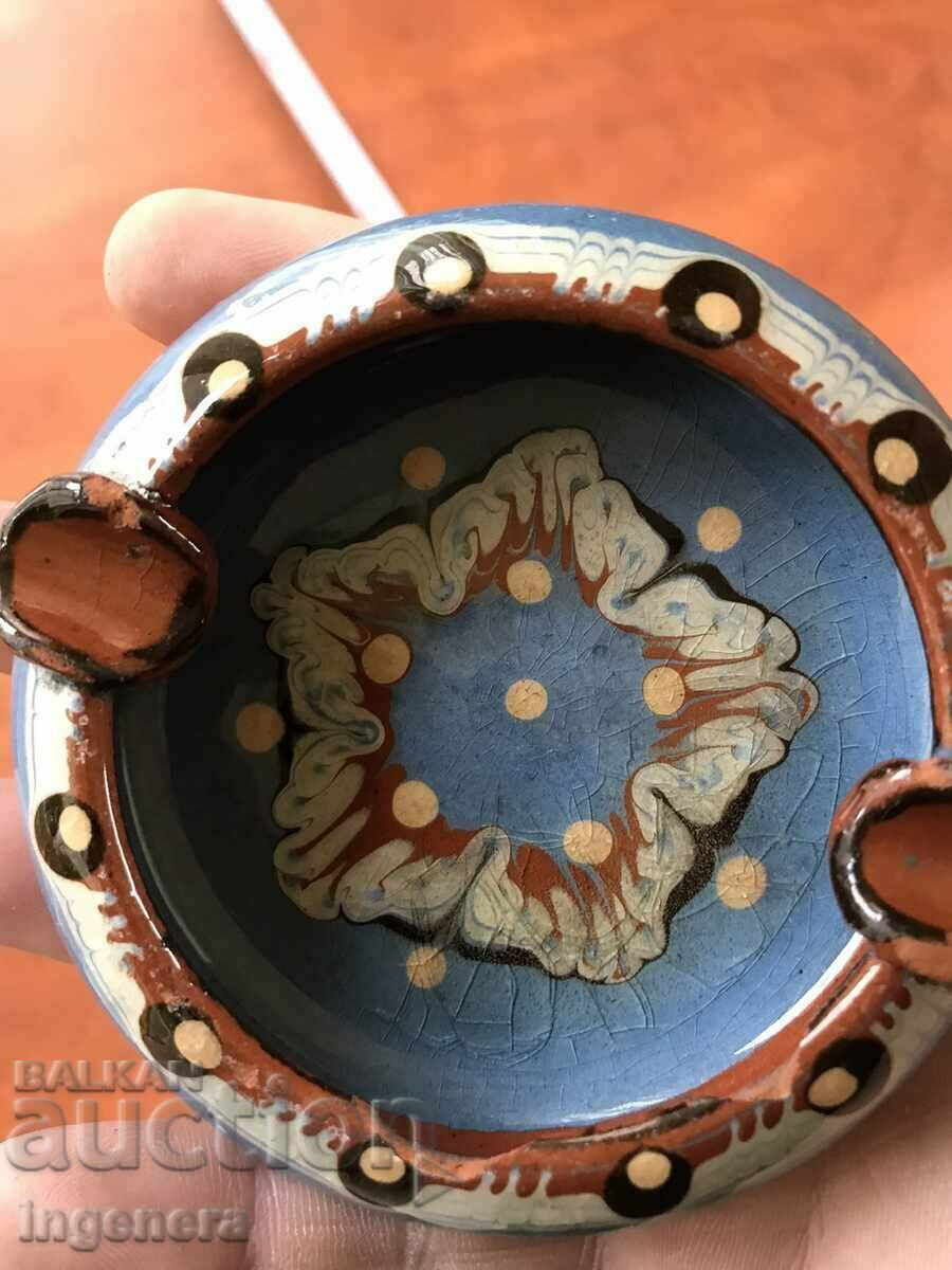 ТРОЯНСКА КЕРАМИКА ПЕПЕЛНИК с цена 3.00 лв. | € 1.53 ТРОЯНСКА КЕРАМИКА ПЕПЕЛНИК с цена 3.00 лв. | € 1.53