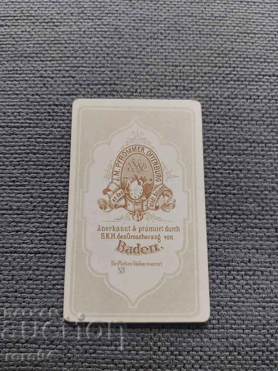 FOTO VECHE - CARTON - SECOLUL XIX - 6 FOTO VECHE - CARTON - SECOLUL XIX - 6