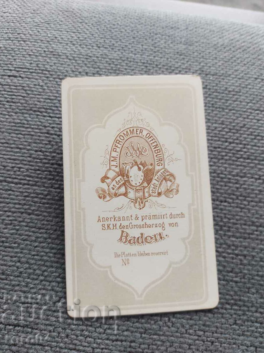 FOTO VECHE - CARTON - SECOLUL XIX - 7 FOTO VECHE - CARTON - SECOLUL XIX - 7