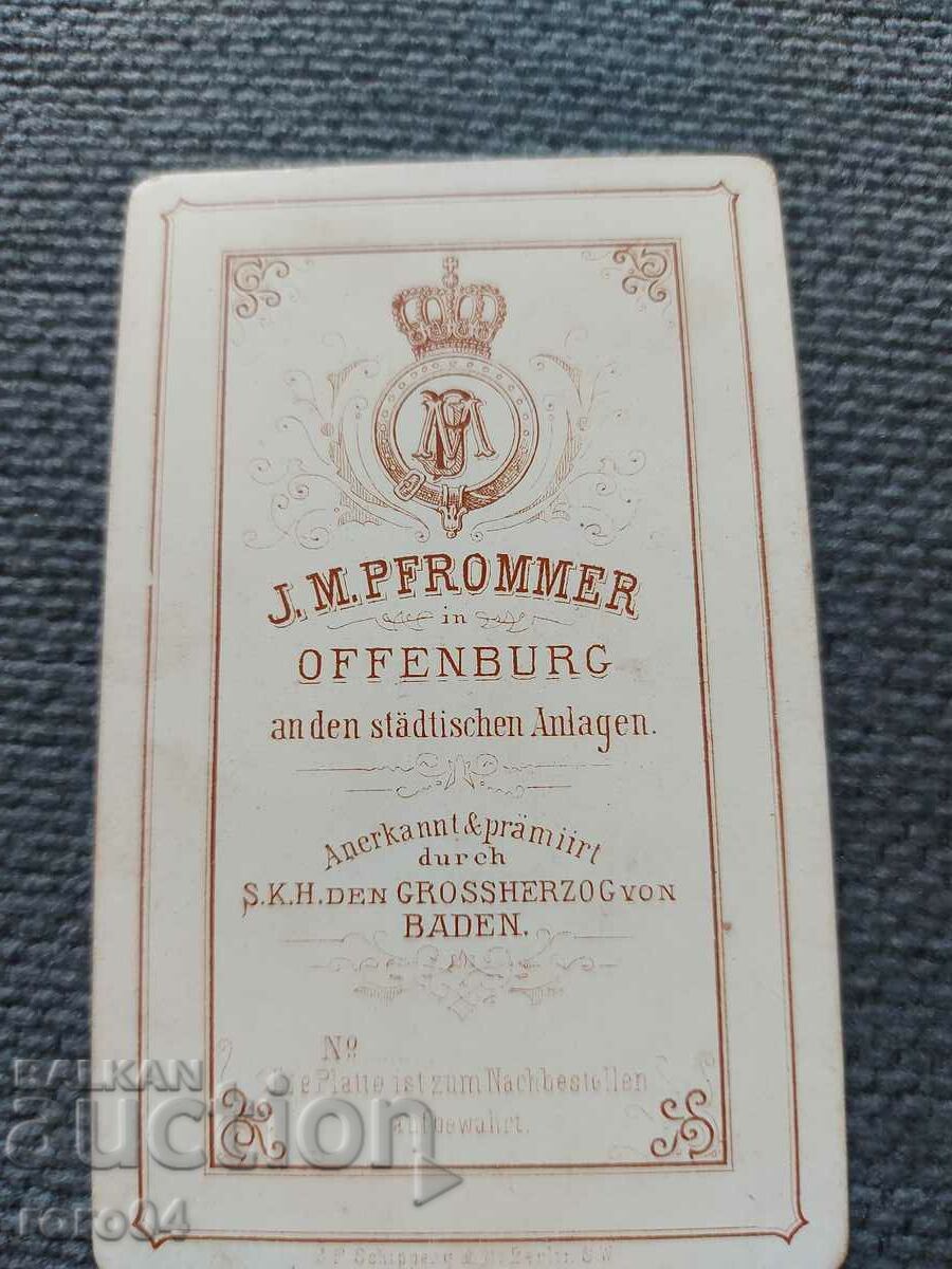 FOTO VECHE - CARTON - SECOLUL XIX - 5 FOTO VECHE - CARTON - SECOLUL XIX - 5