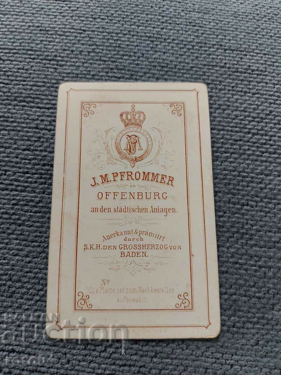 FOTO VECHE - CARTON - SECOLUL XIX - 6 FOTO VECHE - CARTON - SECOLUL XIX - 6