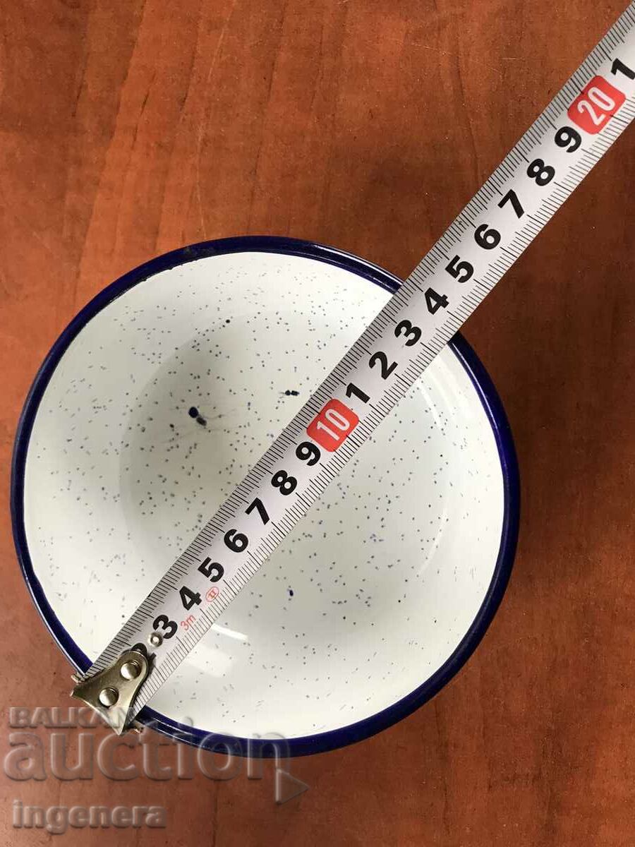 BOWL BOWL PANICA ENAMELED JUG DISH FROM THE 60'S-TROYAN with price 11.00 BGN | € 5.62 BOWL BOWL PANICA ENAMELED JUG DISH FROM THE 60'S-TROYAN with price 11.00 BGN | € 5.62