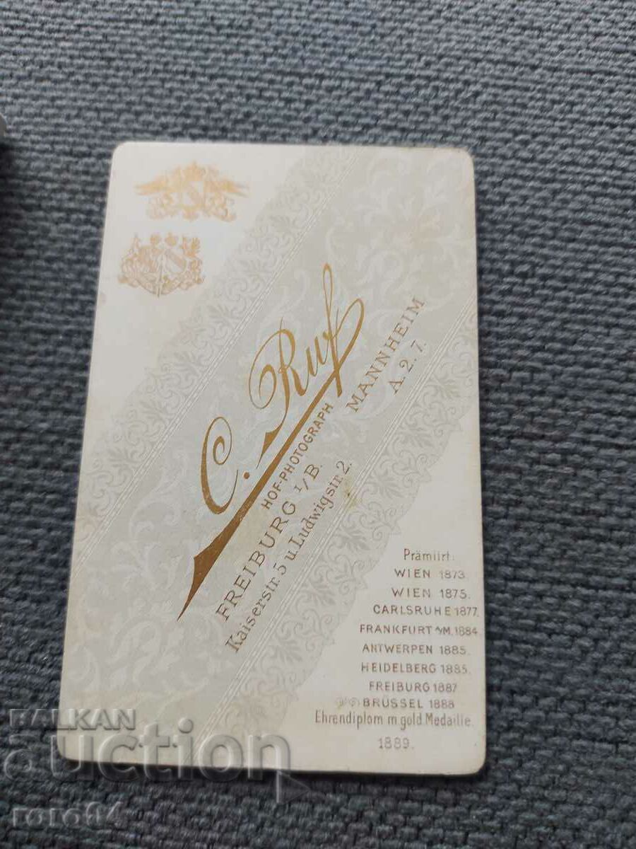 FOTO VECHE - CARTON - SECOLUL XIX - 5 FOTO VECHE - CARTON - SECOLUL XIX - 5