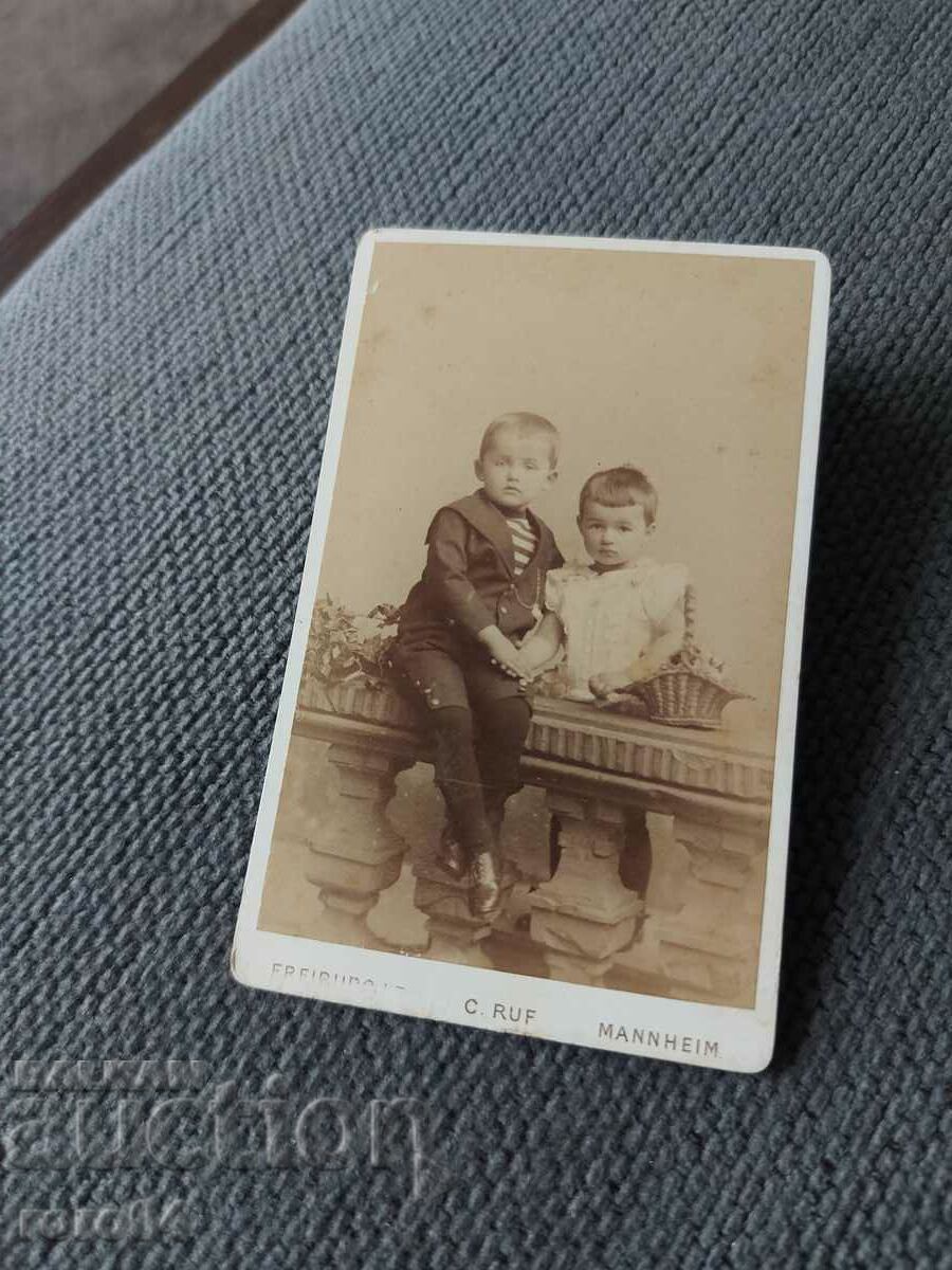 FOTO VECHE - CARTON - SECOLUL XIX - 7 FOTO VECHE - CARTON - SECOLUL XIX - 7