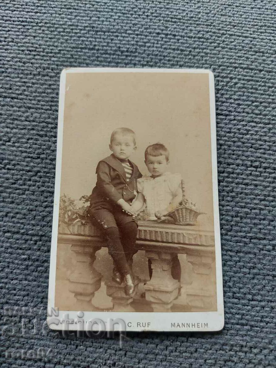 OLD PHOTO - CARDBOARD - XIX CENTURY