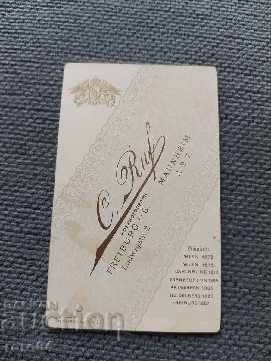FOTO VECHE - CARTON - SECOLUL XIX - 5