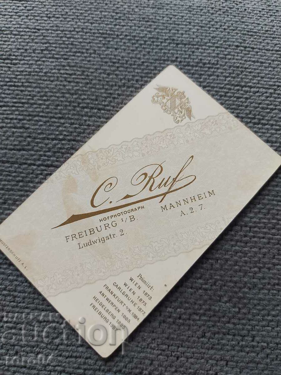 FOTO VECHE - CARTON - SECOLUL XIX - 6