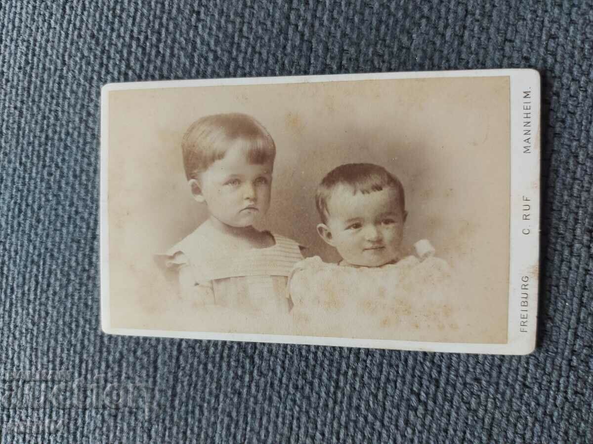 FOTO VECHE - CARTON - SECOLUL XIX - 7