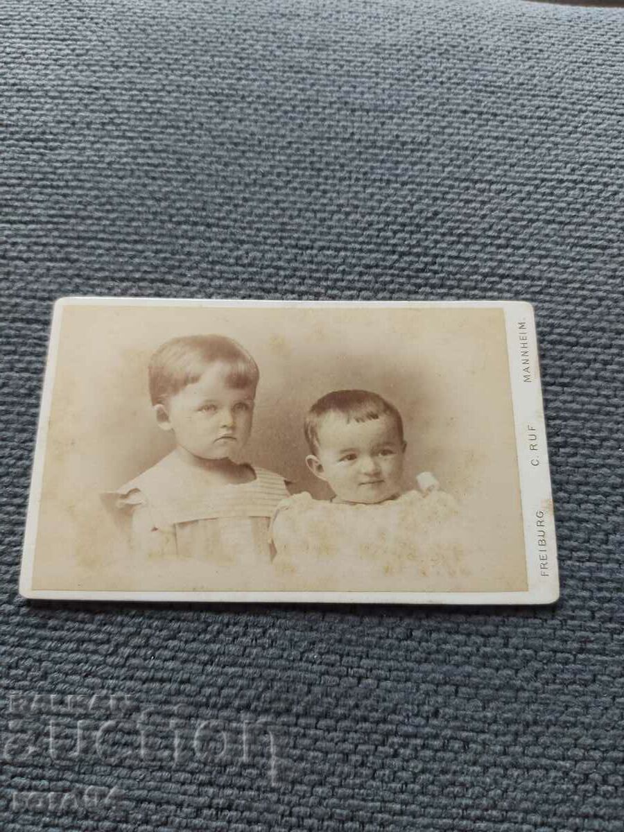 FOTO VECHE - CARTON - SECOLUL XIX
