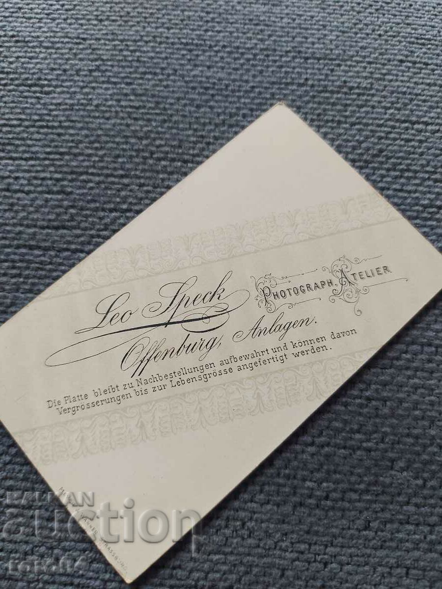 FOTO VECHE - CARTON - SECOLUL XIX - 6 FOTO VECHE - CARTON - SECOLUL XIX - 6